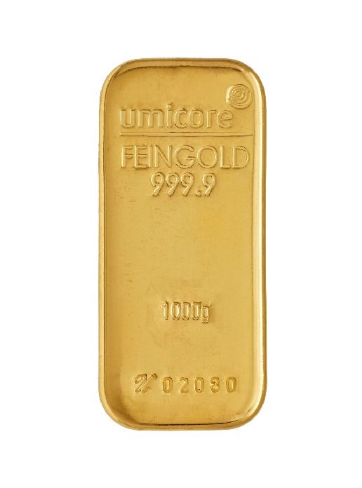 Umicore goudbaar 1kg