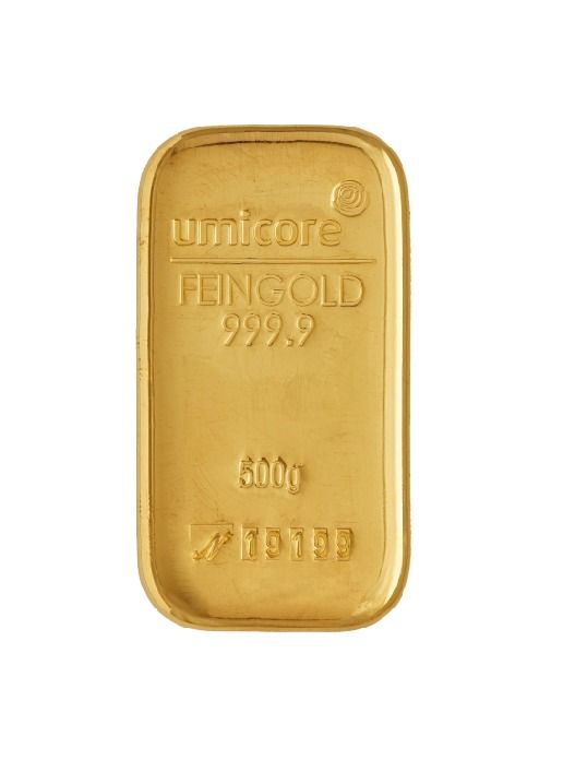Umicore goudbaar 500g